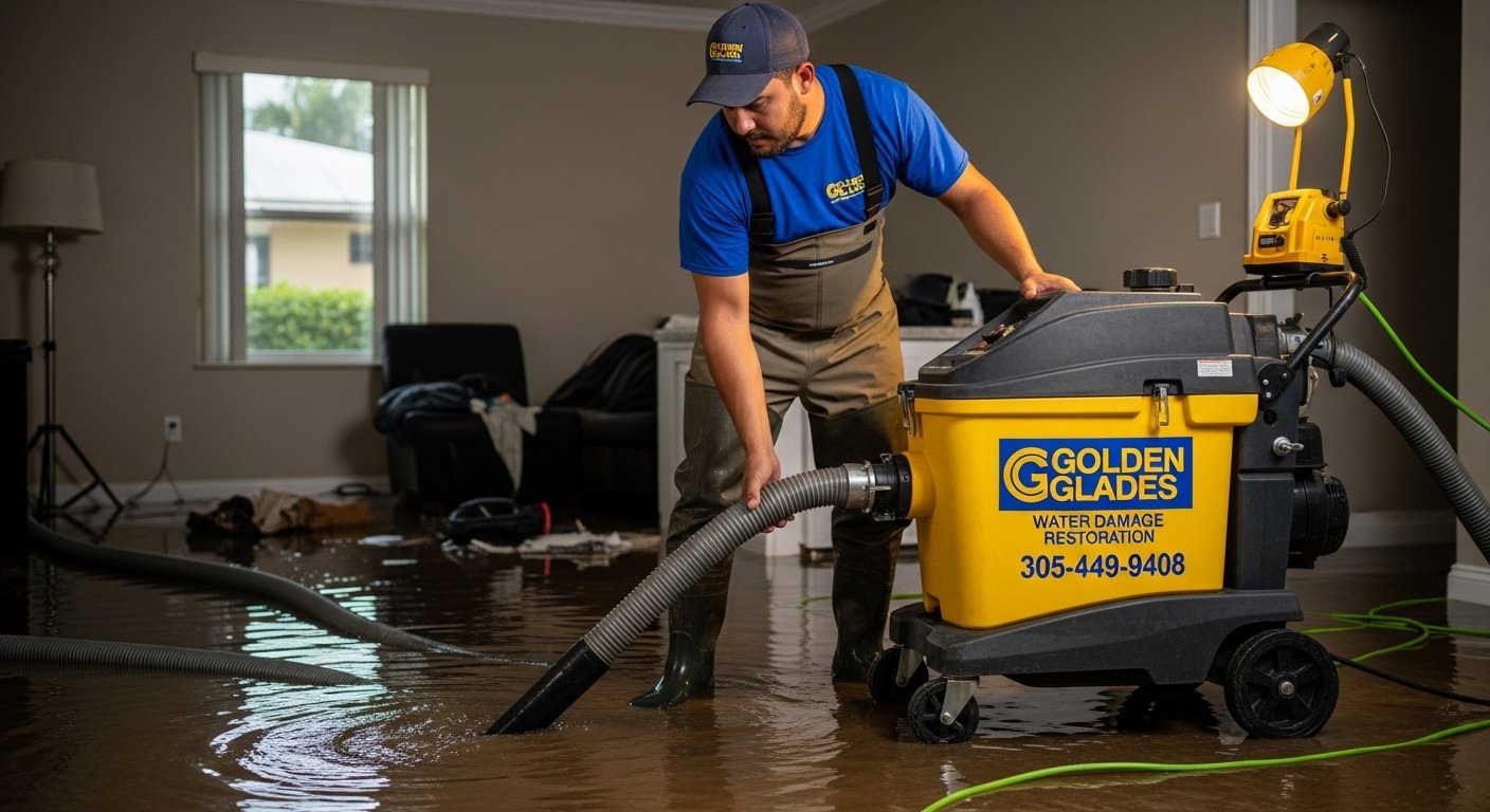 Water damage services crew