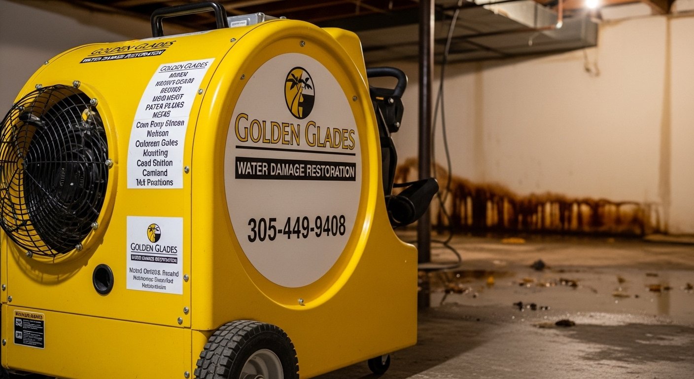 Structural Drying in North Miami Beach, FL equipment setup